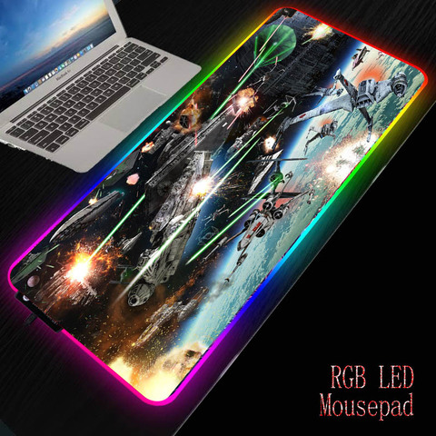 Star Wars Space Large Mouse Pad Mat Laptop Gaming Mousepad Anti-slip Rubber Gamer Mouse Pad Fashion Office Desk Computer Pad ► Photo 1/6