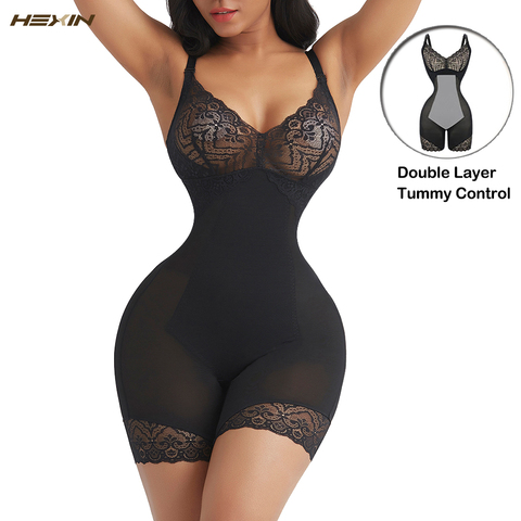 HEXIN Body Shaper Deep V Neck Sexy Bodysuit Shapewear Waist Trainer Pulling Corset Slimming Belly Butt Lifter Underwear Fajas ► Photo 1/6