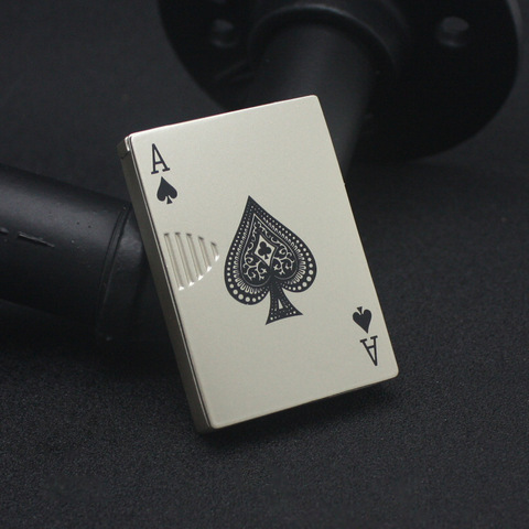 Creative Playing Cards Lighter Gas Windproof Metal Lighter with Light Fun  Gadgets for Men Smoking Accessories Special Lighter - AliExpress