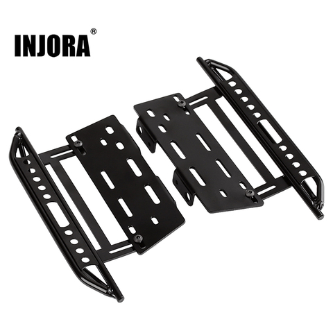 INJORA 2PCS RC Car Rock Sliders Metal Pedal for 1:10 RC Crawler Axial SCX10 SCX10 II 90046 ► Photo 1/6