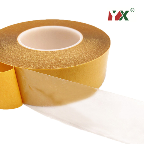 1PCS 100M/Roll PET Double Sided Super Sticky Adhesive Tape Heat Resistant 0.05mm Thick Transparent PET Strong Double-sided Tape ► Photo 1/6