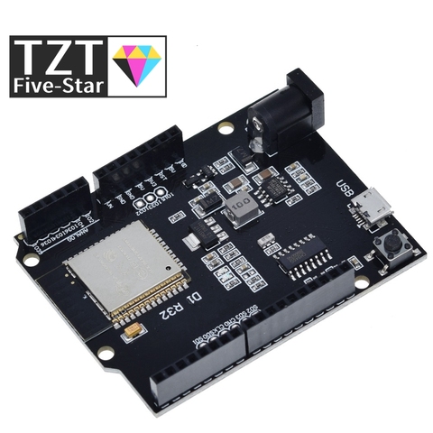 TZT For Wemos D1 ESP32 ESP-32 WiFi Bluetooth 4MB Flash UNO D1 R32 Board Module CH340 CH340G Development Board For Arduino ► Photo 1/6