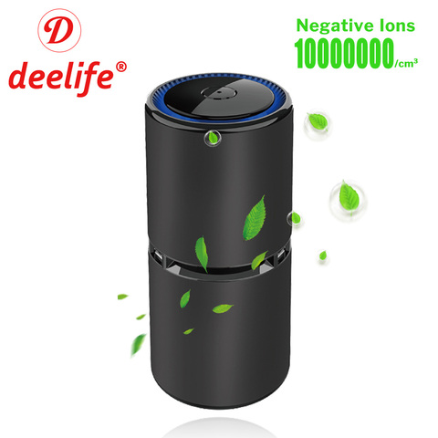 Deelife Ionizer Air Purifier for Car Anion Generator Ion Negative 12V Automotive Clean Ionic ► Photo 1/6