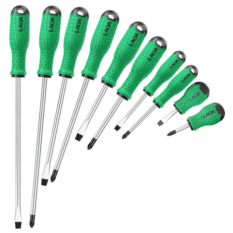 LAOA Industrial S2 Screwdriver Slotted and Phillips Screwdrivers Set High Quality Household Hand Tools ► Photo 1/6