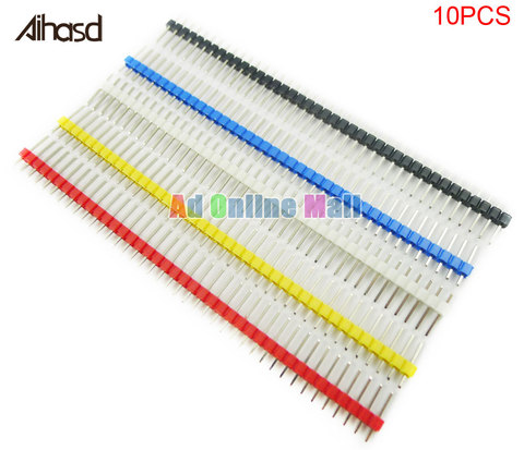 10PCS/LOT 40P 2.54mm Male Color Single Row Pin Header ► Photo 1/2