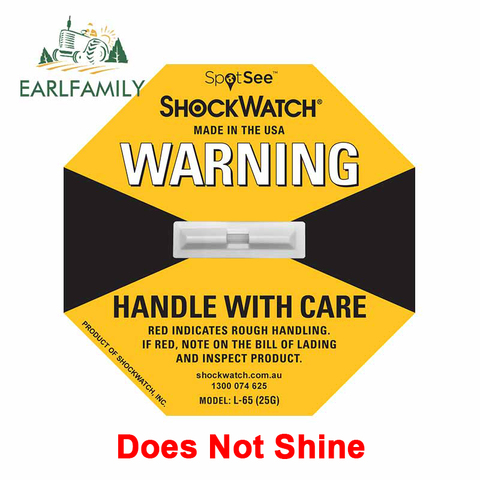 EARLFAMILY 13cm x 13cm For ShockWatch Label Vinyl Material Decal Repair Car Sticker Does Not Shine Car Styling Waterproof Decor ► Photo 1/6