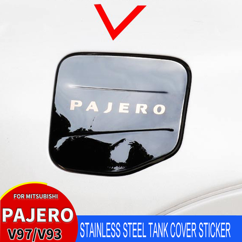 For Mitsubishi Pajero V97 V93 Car Styling Stainless Steel Tank Cover Cticker Personalized Decoration Car Accessories ► Photo 1/6