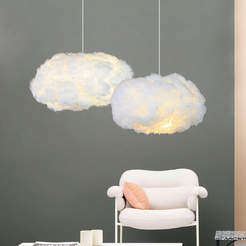 Modern Pendant Lamp Led Hanging Lighting Fixture Living Bedroom Kids Room Indoor Decoration Cloud Suspension Chandelier Lights ► Photo 1/6