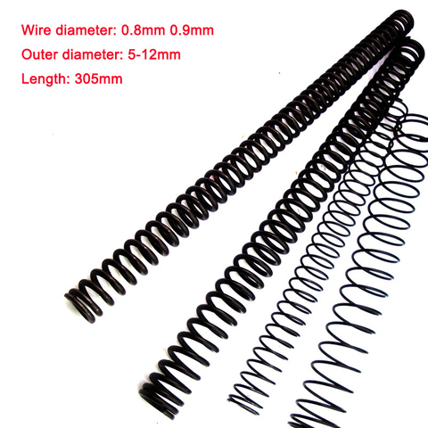 1PCS Spring Steel Y-type Compression Spring Pressure Spring Wire Dia 0.8mm 0.9mm Outer Dia 5-12mm Length 305mm ► Photo 1/4