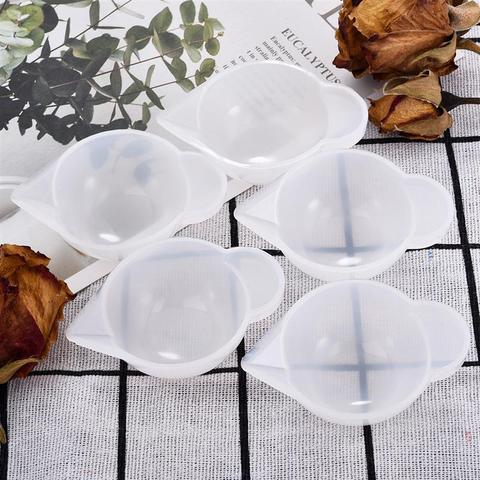 5pcs/Lot 10ml Silicone Mold Cup Dispenser Diy Epoxy Resin For Jewelry Making Tool Color Modulation Diy Mold Accessory ► Photo 1/5