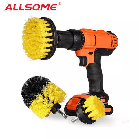 ALLSOME Power Scrubber Brush Drill Brush Clean for Bathroom Surfaces Tub Shower Tile Grout Cordless Power Scrub Cleaning Kit ► Photo 1/6