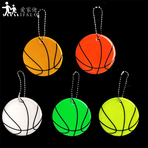 Basketball Keyrings Reflective keychain bag pendant accessories High visibility traffic visible safety ► Photo 1/6