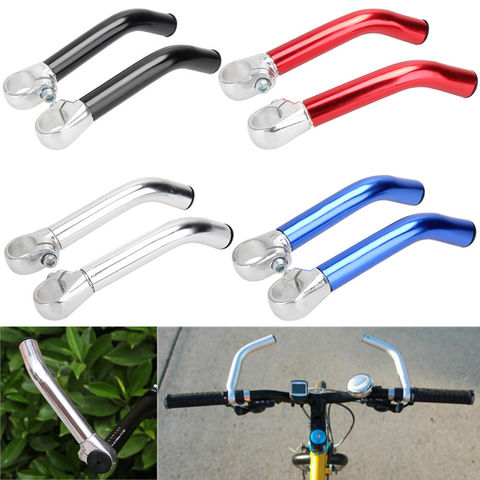 NEW Bike Rest Handlebar For 22.2cm Riding Bar Ends Bicycle Sheep Horn Bar Ends 15cm Aluminum Bicycle Bent Handlebar Ends cycling ► Photo 1/5