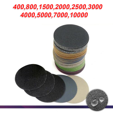 50Pcs 3 Inch Diameter 75 mm Sanding Disc 75mm Wet & Dry Flocking Sandpaper 400-10000 Grit Polishing Tool Parts ► Photo 1/6