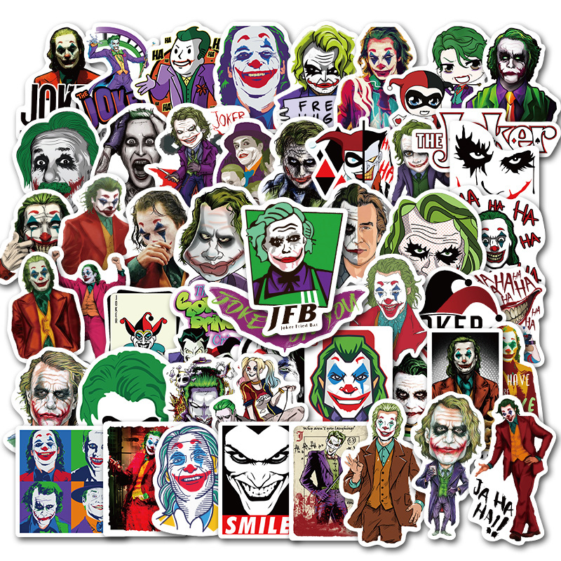 50PCS The Joker Anime Stickers Cartoon Clown Style For Case Laptop  Motorcycle Skateboard Luggage Decal Children Toy Sticker - Price history &  Review | AliExpress Seller - Stickers Toy Store 