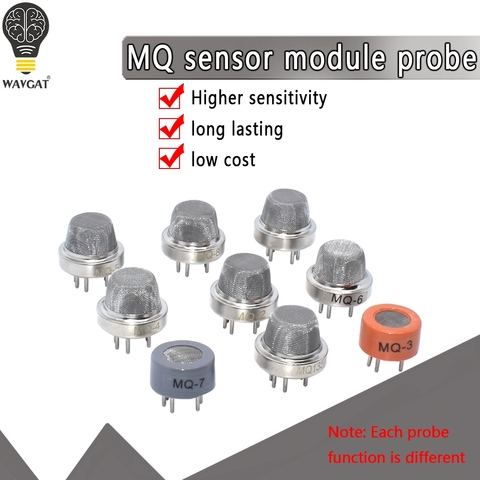 MQ Series Sensors MQ135 MQ2 MQ3 MQ5 MQ7 Detecting Gas Sensor Detector MQ-135 MQ-2 MQ-3 MQ-5 MQ-7 DIP ► Photo 1/6