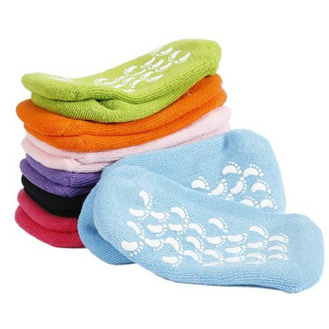 2pc Foot Care Spa Moisturizing Gel Socks Exfoliating Dry Cracked Soft Skin Sock Pedicure Hard Heel skin Protector Repairing ► Photo 1/6