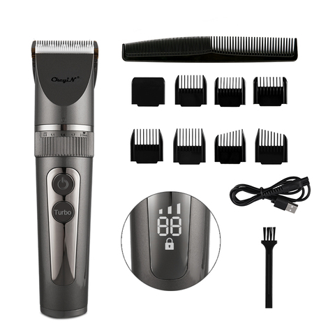 Full Body Washable Electric Hair Clipper Ceramic Professional Fine Adjustable Hair Trimmer Low Noise Hair Cutting Machine Razor ► Photo 1/6