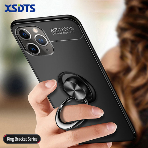 Coque Silicone Case For iPhone 12 Mini 11 Pro XS Max X XR 8 7 6 6S Plus 5 5s SE 2022 SE2 Magnetic Bracket Car Phone Stand Cover ► Photo 1/6