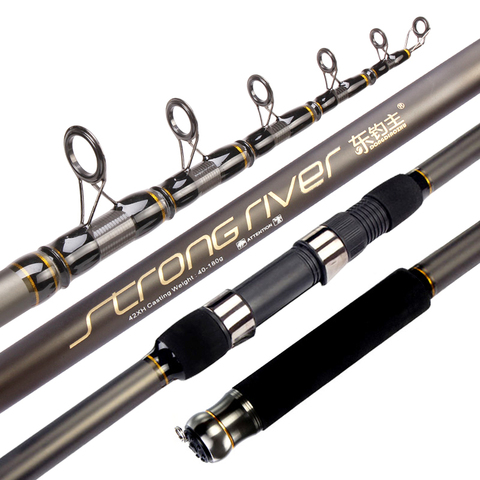 Telescopic Fishing Rod 2.4m 3.6m 5.4m Carbon Fiber XH Rock Fishing Pole Spinning Rod  Ocean Boat Fishing  Distance Throwing Rod ► Photo 1/6