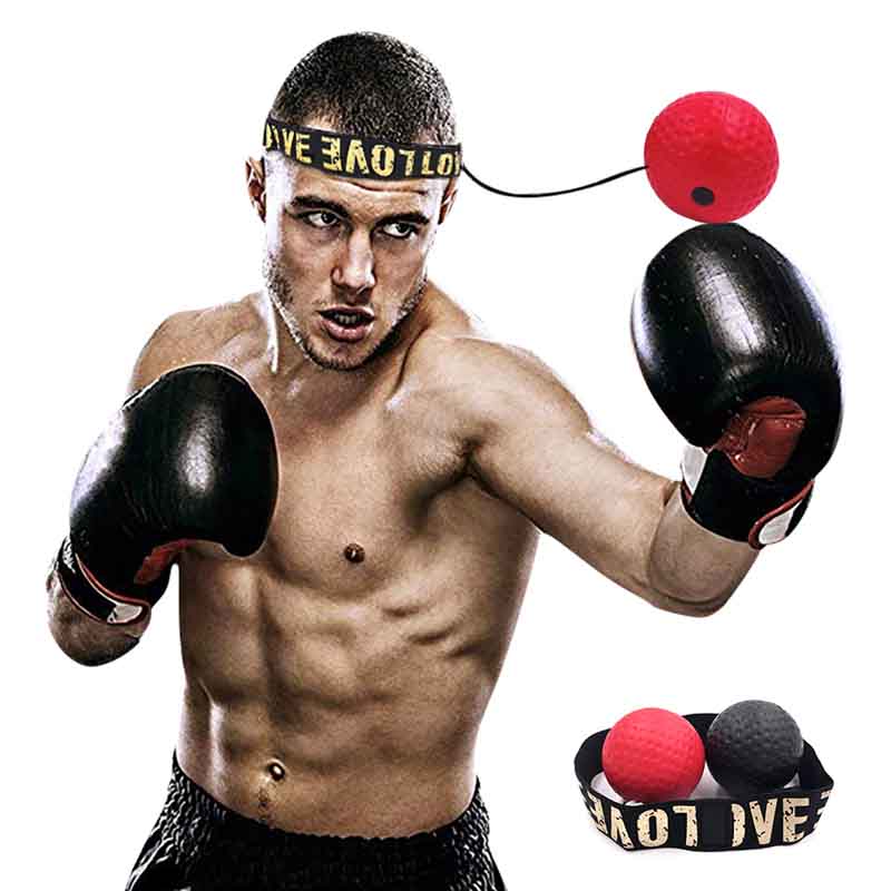 Fight Ball With Head Band For Boxing Punch Exercise Reflex Speed Training Tools 