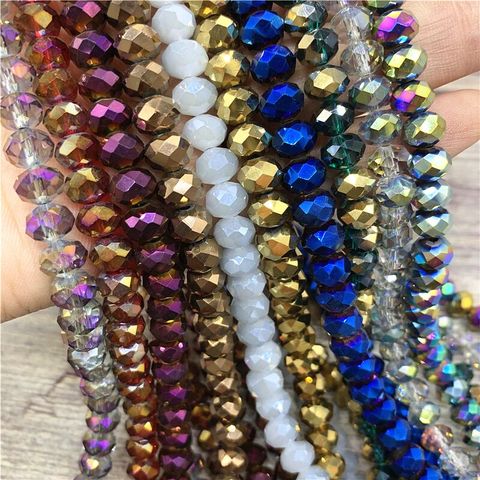 2X3/ 3X4/ 4X6/ 6X8mm Crystal Beads AB Multicolor Sapcer Glass Beads for Jewelry  Hand Ring Necklace Making DIY Wholesale ► Photo 1/6