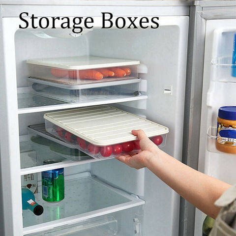 Refrigerator Food Storage Box Grain Sealed Case With Lid Food Fruit Fresh Container Organiser Utility Dinnerware Spices Case ► Photo 1/6