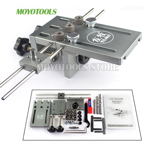 Dowelling Jig for Furniture Fast Connecting 3 In 1 Woodworking Drill locator for punching ► Photo 1/6