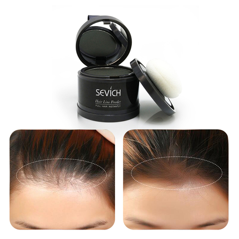 Sevich Waterproof Hairline Shadow Powder Instantly Makeup Edge Control Hair Concealer Root Cover Up Gray Hair Line Powder 4g ► Photo 1/6