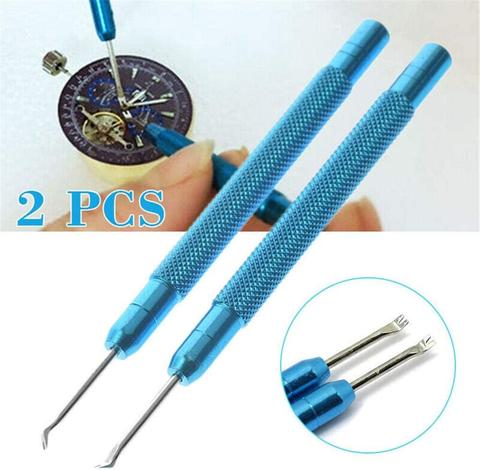 2pcs Watch Repair Tool Kit Watch Hand Remover Manual Remover Needle Bar Replacement Watch Tools Accessories Stainless Steel ► Photo 1/6