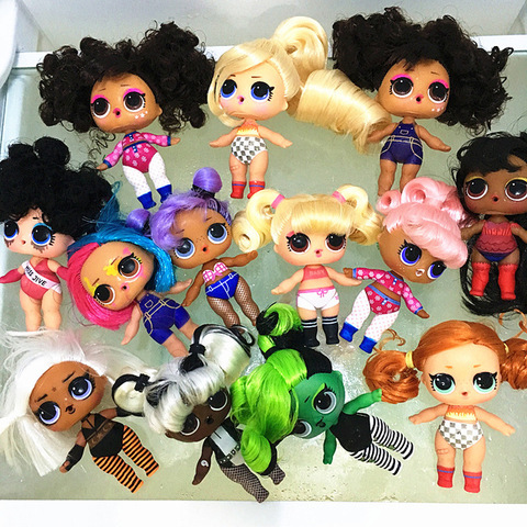 3/6/9 Pcs/lot L.O.L. SURPRISE Series 5 Hairgoals Change Color 8cm Big Sister Hair Dolls For LOL Bhaddie Set Kids Play Toy Gift ► Photo 1/6