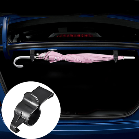 2pcs Car Rear Trunk Organizer Bracket Umbrella Holder Clip Storage Hanging  Hook