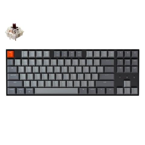 Keychron K8 A Wireless Bluetooth Mechanical Keyboard 87 Keys Gateron Switch White Backlight Keyboard for Mac Windows ► Photo 1/6