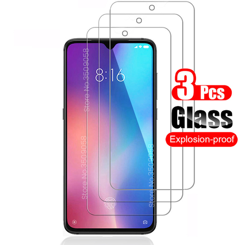 3Pcs protective glass for xiaomi poco x3 mi 9 se 8 a2 10 lite a3 9t pro play redmi note 9s 9 8 7 pro 8t 8a 7a 9a 9c screen steko ► Photo 1/6