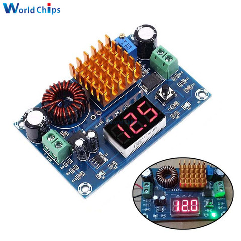 XH-M411 DC 3V-35V to DC 5V-45V Boost Converter Module Voltage Regulator Adjustable Step Up Voltmeter Digital Display Module ► Photo 1/6