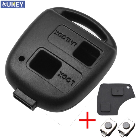 Car Remote Key Shell Pad Switches Case For Toyota RAV4 Yaris Prado Corolla Land Cruiser Previa Celica 2 Rubber Button Repair Kit ► Photo 1/1