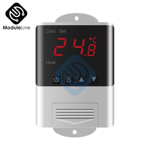AC 110V 220V DTC-1200 Digital Thermostat Temperature Controller Sensor Heating Cooling For Aquarium DTC1200 Replace STC-1000 ► Photo 1/6