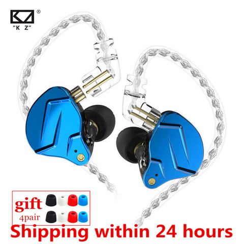 NEW KZ ZSN PRO X 1DD 1BA Hybrid Metal In Ear Earphone HIFI DJ Monito Running Sport Earphone Earbud KZ ZST X ZSX ZS10 PRO V90 C12 ► Photo 1/6