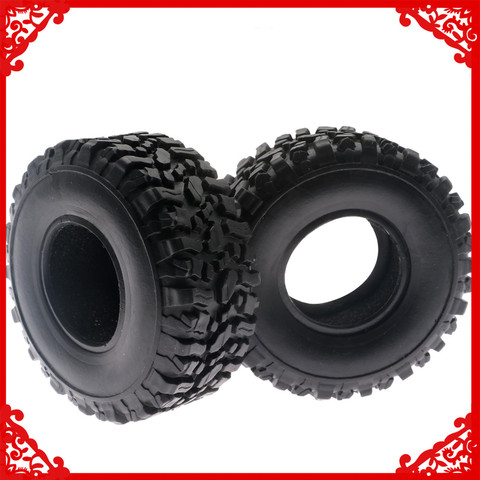 A pair soft rubber tire with foam sponge for WPL Henglong B14 B24 B16 B36 Ural C14 C24 Q60 Q61 Q62 Q63 Q64 4x4 6x6 Military ► Photo 1/5