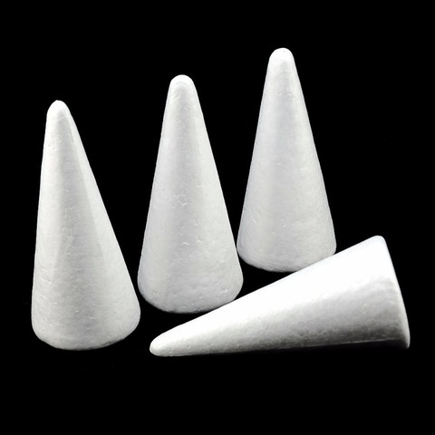 3PCS Modelling Styrofoam Foam Ball White Cone For DIY Christmas Tree Party Decoration Supplies Christmas ► Photo 1/3