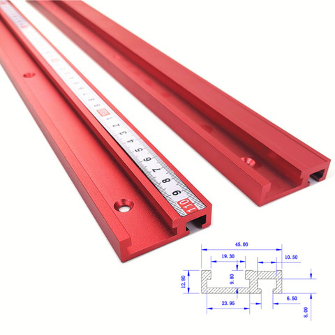 Model 45 Standard Aluminium Alloy Chute T-tracks T Slot with Miter Track Stop Woodworking Tool for Woodworking Workbench ► Photo 1/6