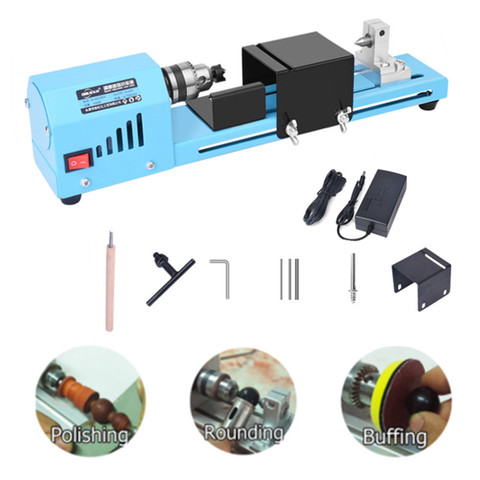 DC12-24V 150W Mini Lathe Beads Machine Miniature Buddha Pearl Lathe DIY Woodworking Buddha Pearl Lathe Machine Drill Rotary Tool ► Photo 1/6