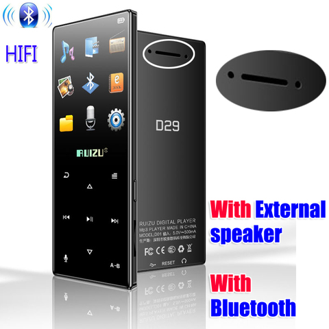 Newest Original RUIZU D29 Sport MP3 Player 4gb with 1.8 in Screen Support FM,Recording,E-Book,Clock,Pedometer external speaker ► Photo 1/1