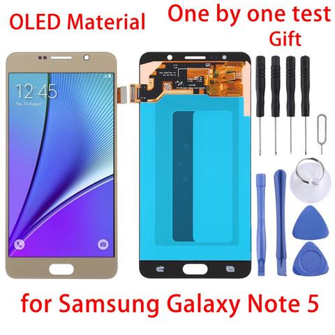 Original N920I  N920G N920G/DS N920T N920A LCD For Samsung Galaxy Note 5 LCD Display Touch Screen with Frame Digitizer Assembly ► Photo 1/6