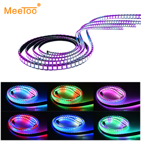 DC5V WS2812B RGB LED Pixel Strip Light Smart IC Addressable Neon LED Tape 1m 5m 30/60/144 LEDs/m Black/White PCB IP33/IP65/IP68 ► Photo 1/6