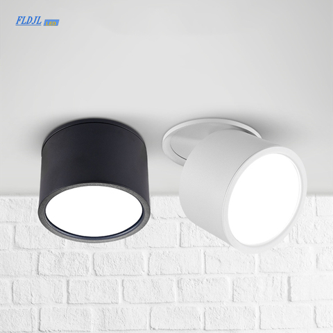 Dimmable recessed ceiling light 7W 10W 12W 15W AC85V-285V LED recessed surface mounted spotlight ► Photo 1/6