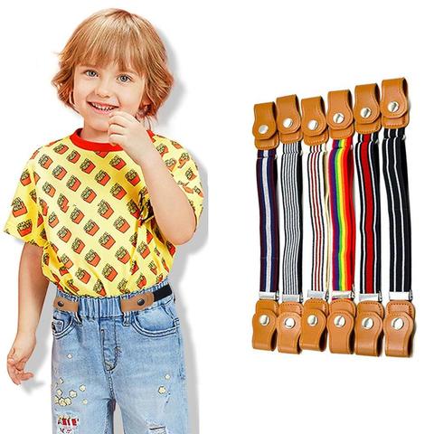 15 Styles Child Buckle-Free Elastic Belt No Buckle Stretch Belt for Kids Toddlers Adjustable Boys and Girls Belts ► Photo 1/6