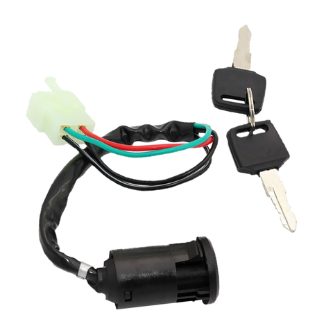 Ignition Key Lock Switch 4 Wire Fit 50 110 150 250cc Mini Quad ATV Dirt Bike ► Photo 1/6