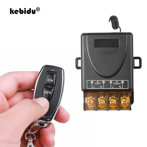 kebidu AC 110V 240V 30A Relay Wireless RF Smart Remote Control Switch Transmitter+ Receiver For 433MHz Smart Home Remote ► Photo 1/6
