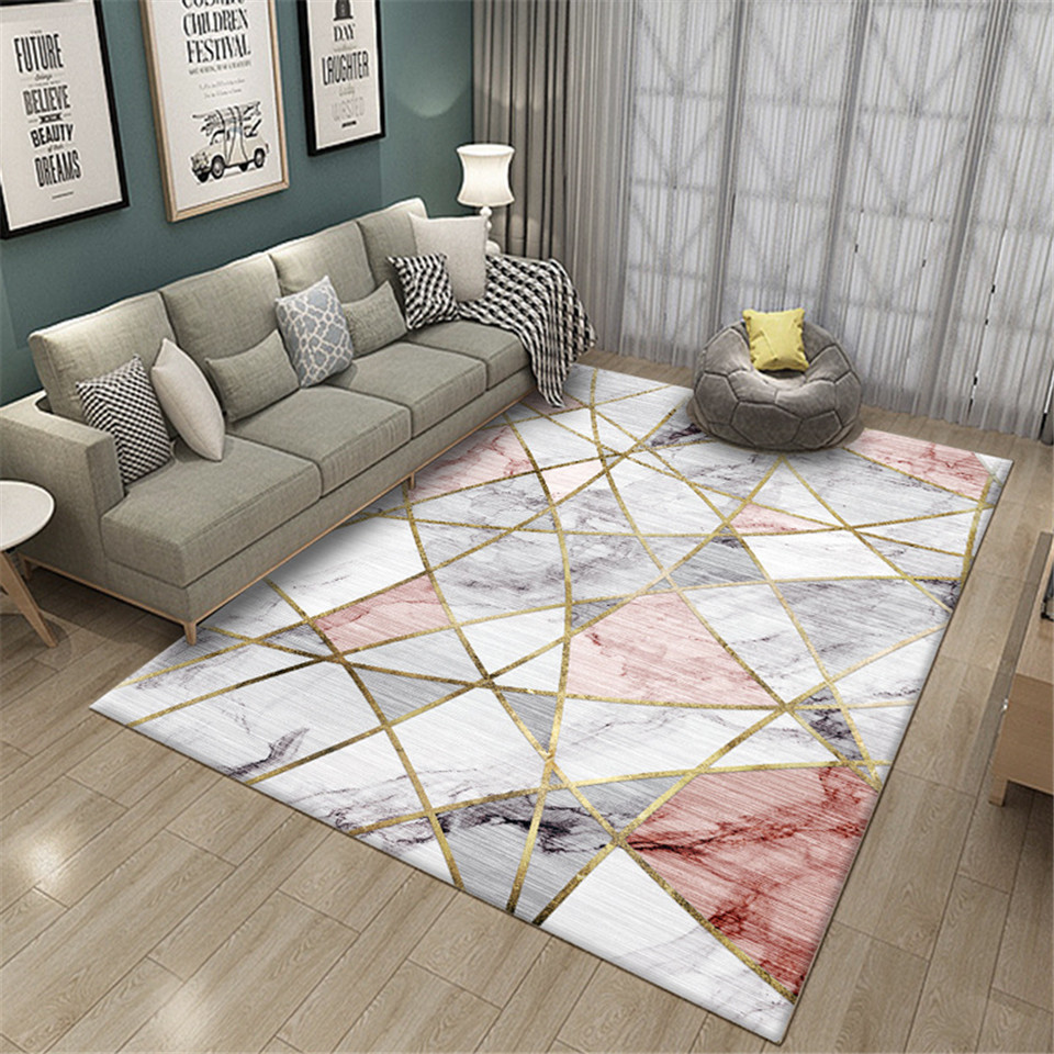 Nordic 3D Stereo Printing Corridor Carpet Area Rugs Carpets Anti-skid Floor Mat 